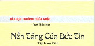 UBCĐGD: Giới Thiệu Bài Học Trường Chúa Nhật Cho Thiếu Niên.