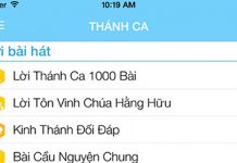 Giới Thiệu Ứng Dụng Thánh Ca, Trường Chúa Nhật Trên Điện Thoại (Cập nhật 28/06/2017)