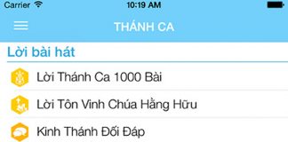 Giới Thiệu Ứng Dụng Thánh Ca, Trường Chúa Nhật Trên Điện Thoại (Cập nhật 28/06/2017)