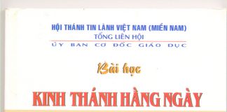 Thông Báo: Thánh Kinh Hàng Ngày quý 3/2014