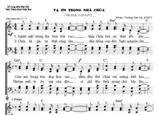 Bài hát: Tạ Ơn Trong Nhà Chúa