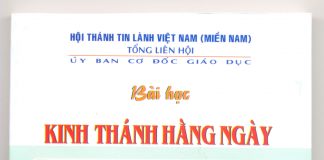 UB.CĐGD – Kinh Thánh Hằng Ngày Quý I/2018