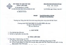 V/v Chương Trình Cầu Nguyện & Tạ Ơn Chúa Đầu Năm 2018