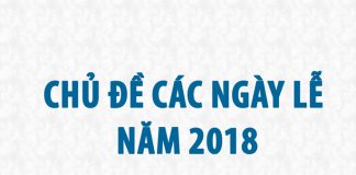 Chủ Đề Các Ngày Lễ Trong Năm 2018
