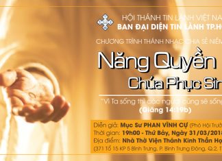 Thông Báo Chương Trình Truyền Giảng Phục Sinh 2018
