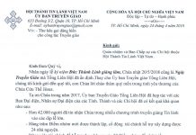 Thư Kêu Gọi Dâng Hiến Cho Công Tác Truyền Giáo