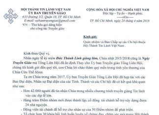 Thư Kêu Gọi Dâng Hiến Cho Công Tác Truyền Giáo