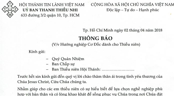 Hướng Nghiệp Cơ Đốc Dành Cho Thiếu Niên