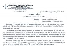 Thông Báo V/v Nhóm Tà Giáo Đức Chúa Trời-Mẹ