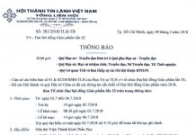 V/v Đại Hội Đồng Giáo Phẩm Lần IX – 2018