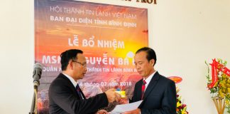 Lễ Bổ Nhiệm Quản Nhiệm Chi Hội Bình Nghi – Bình Định