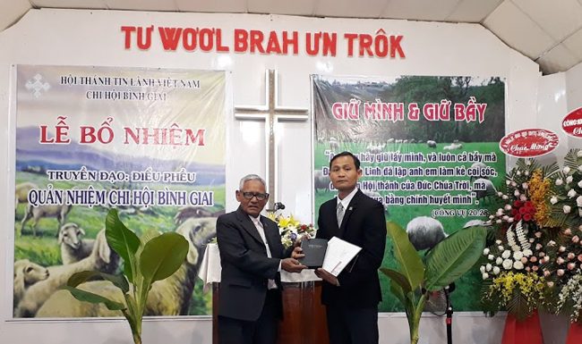 Bình Phước: Bổ Nhiệm Tân Quản Nhiệm Chi Hội Bình Giai II