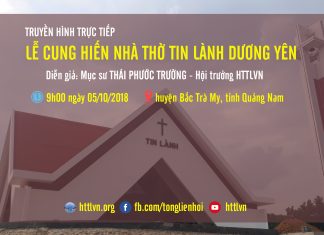 V/v Truyền Hình Trực Tuyến Lễ Cảm Tạ Chúa, Cung Hiến & Khánh Thành Nhà Thờ Dương Yên