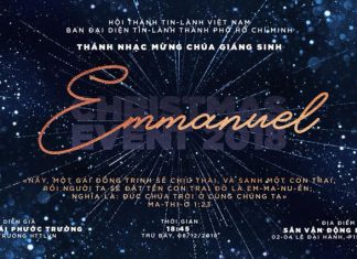 Chính Thức Có Giấy Phép Chương Trình Thánh Nhạc Giáng Sinh EMMANUEL Tại Sân Vận Động Phú Thọ, Tp. HCM