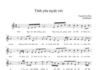 Bài Hát: Tình Yêu Tuyệt Vời