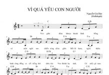 Bài Hát: Vì Quá Yêu Con Người
