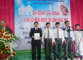 Kiên Giang: Lễ Cảm Tạ Và Công Bố Điểm Nhóm Tin Lành Đông Hòa