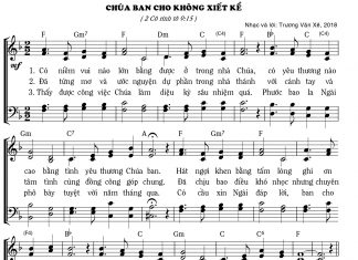 Bài hát mới “CHÚA BAN CHO KHÔNG XIẾT KỂ “