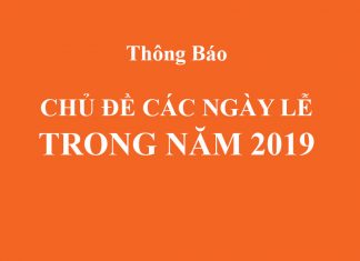 Chủ Đề Các Ngày Lễ Trong Năm 2019