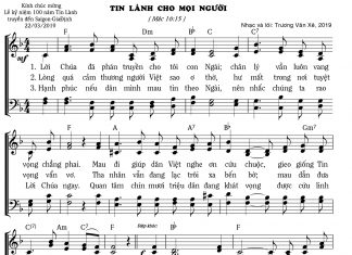 Bài hát mới “TIN LÀNH CHO MỌI NGƯỜI”