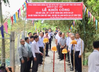 Tiền Giang: Khởi Công Xây Dựng Cầu Đất Làng