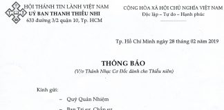 V/v Thánh Nhạc Cơ Đốc Dành Cho Thiếu Niên