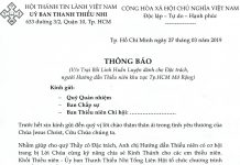 V/v Trại Bồi Linh Huấn Luyện Dành Cho Đặc Trách, Người Hướng Dẫn Thiếu Niên Khu Vực Tp.HCM Mở Rộng
