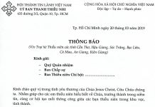 V/v Trại Hè Thiếu Niên Các Tỉnh Cần Thơ, Hậu Giang, Sóc Trăng, Bạc Liêu, Cà Mau, An Giang, Kiên Giang