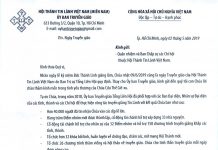 Thông Báo V/v Ngày Truyền Giáo
