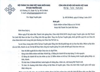 Thông Báo V/v Ngày Truyền Giáo