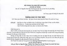 Thông Báo & Thư Mời: Kỷ niệm 50 năm thành lập HT An Trung, Đà Nẵng