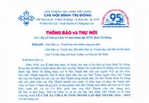 V/v Truyền Hình Trực Tuyến Chương Trình Lễ Cảm Tạ Chúa 95 Năm Thành Lập HT. Bình Trị Đông