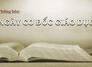 Thông báo: v/v NGÀY CƠ ĐỐC GIÁO DỤC