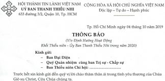 V/v Định Hướng Hoạt Động Khối Thiếu Niên – UB.TTN Trong Năm 2020