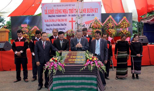 Đắk Lắk: Khởi Công Xây Dựng Nhà Thờ Tin Lành Buôn Ky