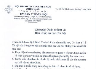 Khuyến Cáo Của UB YTXH Về Tình Hình Dịch Bệnh Covid-19