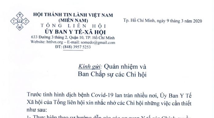 Khuyến Cáo Của UB YTXH Về Tình Hình Dịch Bệnh Covid-19