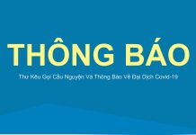 Thư Kêu Gọi Cầu Nguyện Và Thông Báo Về Đại Dịch Covid-19