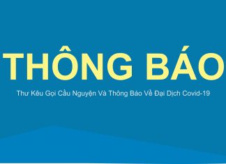Thư Kêu Gọi Cầu Nguyện Và Thông Báo Về Đại Dịch Covid-19