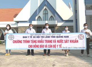 Ban Y Tế – Xã Hội Tin Lành Tỉnh Quảng Nam Chung Tay Cùng Cộng Đồng Phòng, Chống Dịch Covid-19