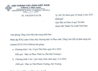 Thông Báo: Phát Sóng Bài Giảng Thương Khó – Phục Sinh Trên HTTLVN.COM