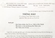 UB.TTN V/v Chương Trình Thánh Nhạc Cơ Đốc Dành Cho Thiếu Niên Khu Vực Tp.HCM