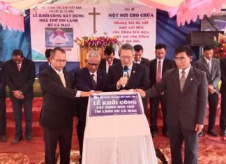 Bình Phước: Lễ Khởi Công Xây Dựng Nhà Thờ Tin Lành Bù Cà Mau