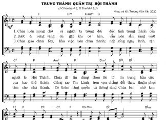 Bài hát: Trung Thành Quản Trị Hội Thánh (Đại Hội Đồng Giáo Phẩm HTTLVN 2020)