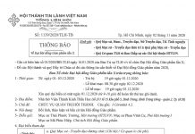 Thông Báo Về Đại Hội Đồng Giáo Phẩm – Lần X