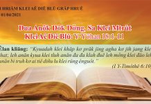 Dua Anôk Dôk Dơ̆ng, Sa Klei Mtrŭt – 1/4/2021