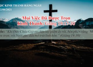Mọi Việc Đã Được Trọn – 2/4/2021