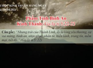 Phẩm Tính Bình An – 5/4/2021