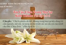 Tin Cậy Chúa Trong Mọi Sự – 7/4/2021
