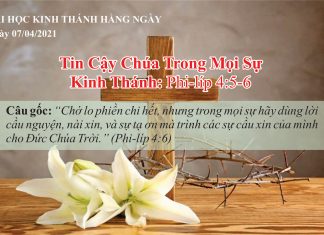 Tin Cậy Chúa Trong Mọi Sự – 7/4/2021